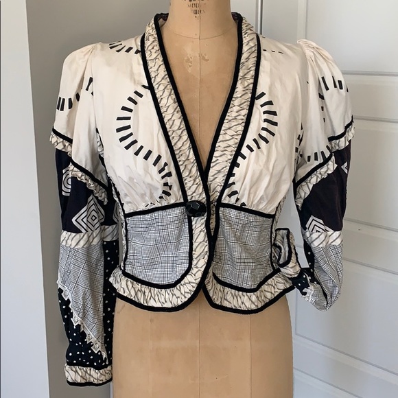 Vintage patchwork cotton jacket - Picture 2 of 9